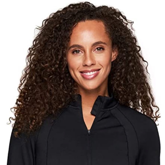 RBX X-TRAIN Women’s Black 1/4 Zipper Active Top Medium Long Sleeve Shirt Jacket - Picture 1 of 5